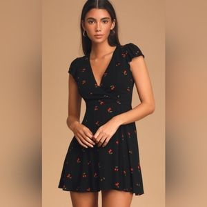 Lulu's Cherry Dress, Size Small
